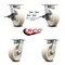 Service Caster 6 Inch Kingpinless Nylon Wheel Caster Swivel Locks 2 Brakes, 4PK SCC-KP30S620-NYR-SLB-BSL-2-BSL-2 - alternate 4